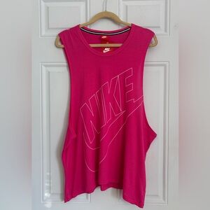 NWT Nike Women's Vibrant Pink Muscle Tee, Size XL
